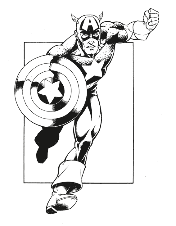 Dibujo gratuito Capitán América #76593 de la coleccion Superhéroes y Supervillanos para imprimir Dibujo gratuito Capitán América #76593 de la coleccion Superhéroes y Supervillanos para imprimir