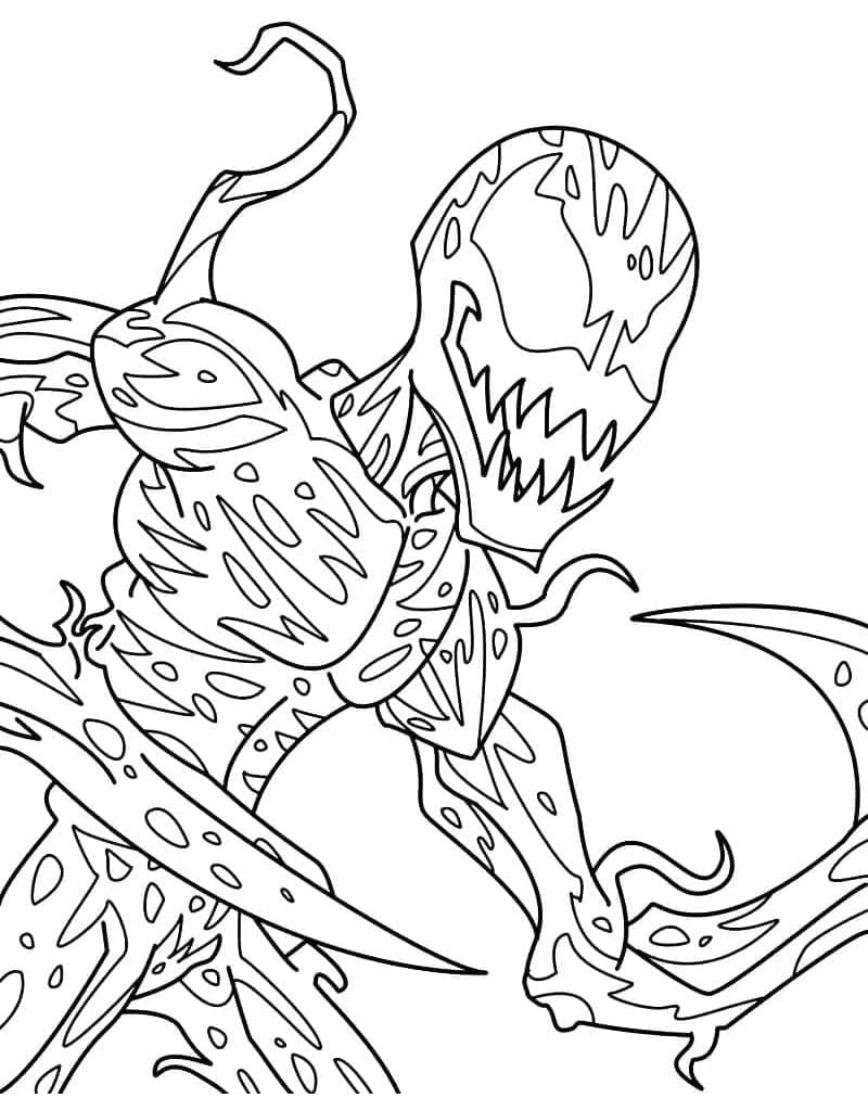 Dibujo gratuito Carnage #209397 de la coleccion Superhéroes y Supervillanos para imprimir
