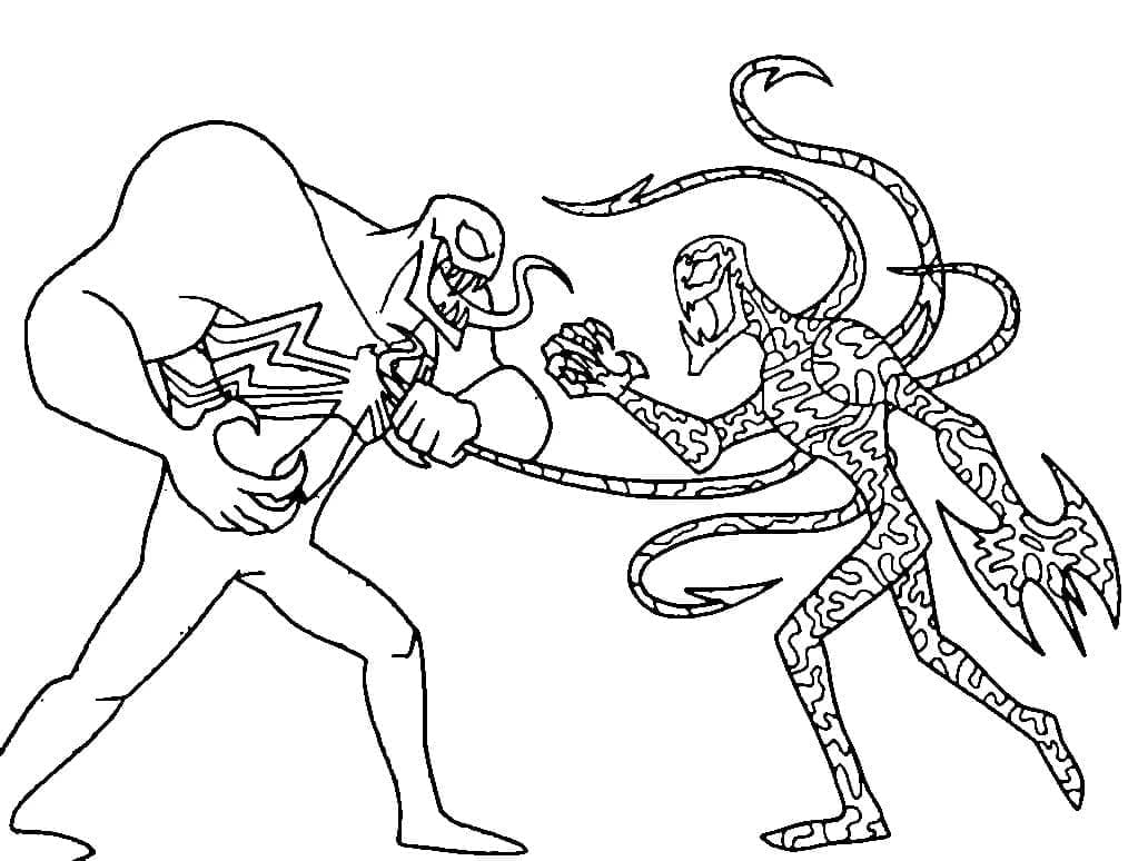 Dibujo gratuito Carnage #209398 de la coleccion Superhéroes y Supervillanos para imprimir
