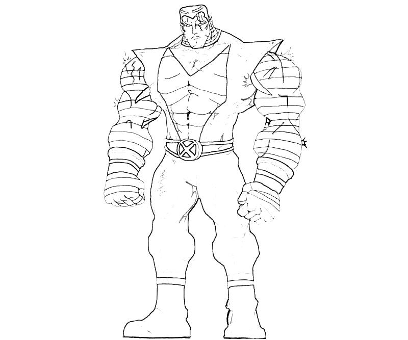 Dibujo gratuito Colossus #82907 de la coleccion Superhéroes y Supervillanos para imprimir