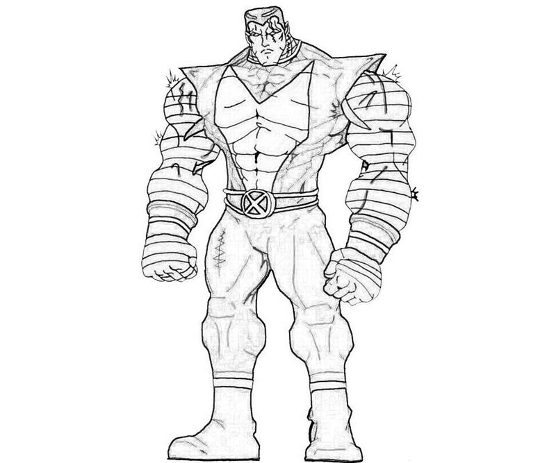 Dibujo gratuito Colossus #82913 de la coleccion Superhéroes y Supervillanos para imprimir