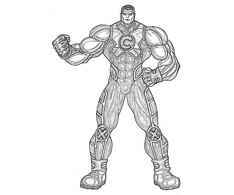 Dibujo gratuito Colossus #82923 de la coleccion Superhéroes y Supervillanos para imprimir