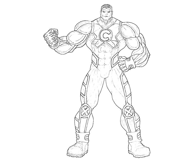 Dibujo gratuito Colossus #82924 de la coleccion Superhéroes y Supervillanos para imprimir
