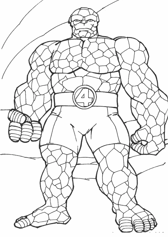 Dibujo gratuito Cuatro Fantásticos #76332 de la coleccion Superhéroes y Supervillanos para imprimir
