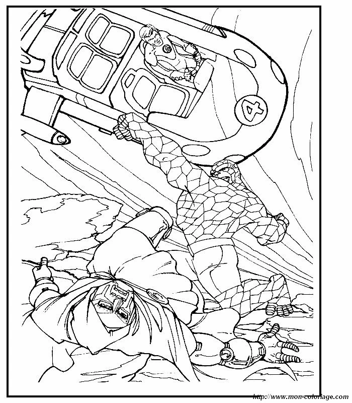 Dibujo gratuito Cuatro Fantásticos #76351 de la coleccion Superhéroes y Supervillanos para imprimir