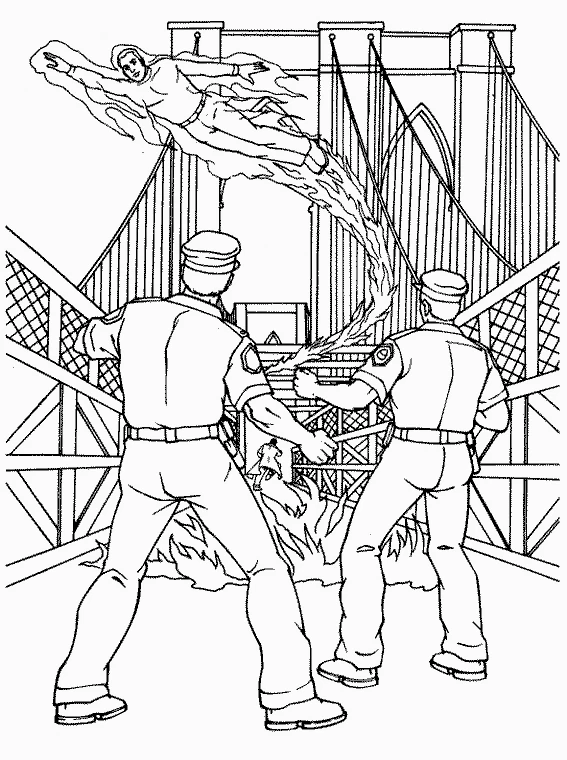 Dibujo gratuito Cuatro Fantásticos #76423 de la coleccion Superhéroes y Supervillanos para imprimir