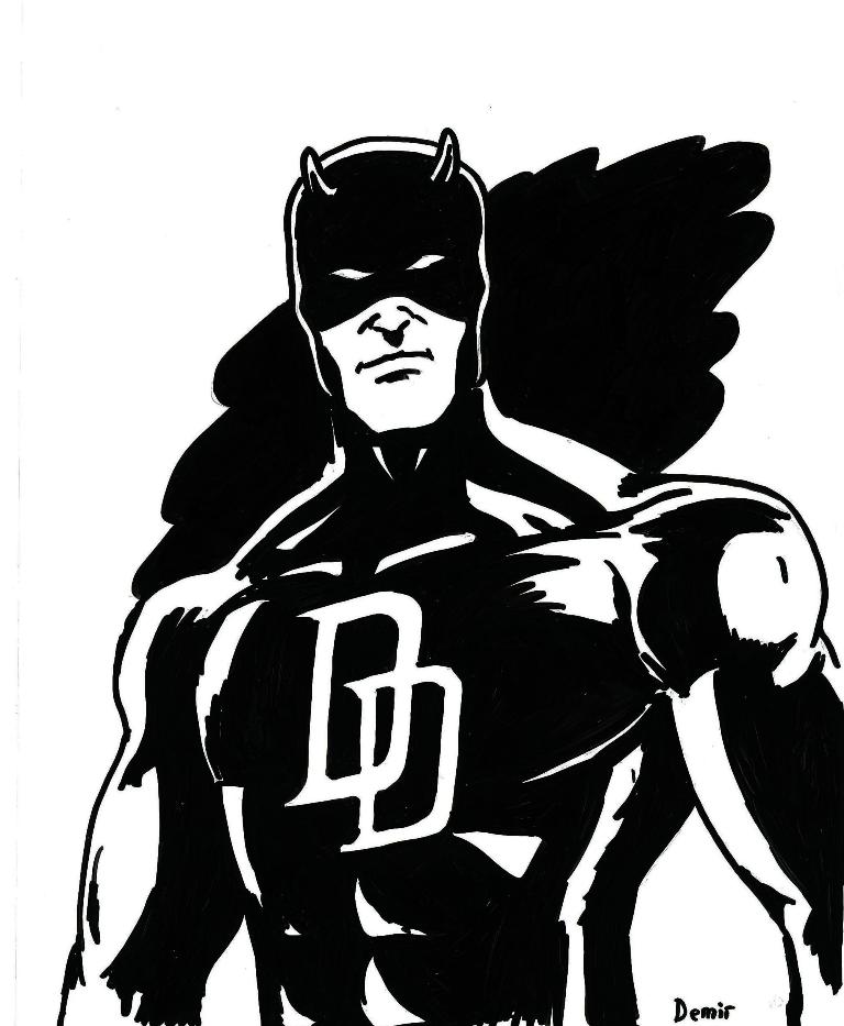 Dibujo gratuito Daredevil #78227 de la coleccion Superhéroes y Supervillanos para imprimir