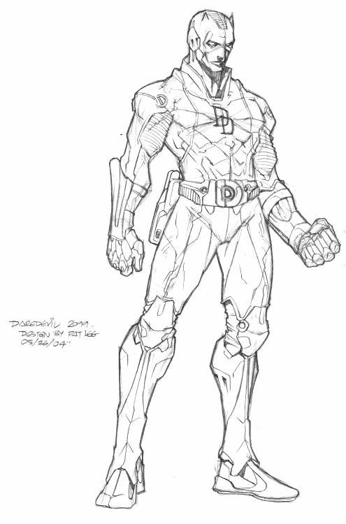 Dibujo gratuito Daredevil #78231 de la coleccion Superhéroes y Supervillanos para imprimir