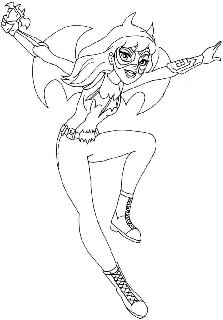 Dibujo para colorear: DC Super Hero Girls (Superhéroes y Supervillanos) #199480 - Dibujos para Colorear e Imprimir Gratis