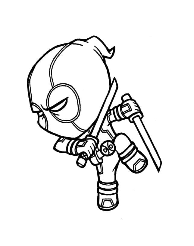 Dibujo gratuito Deadpool #197755 de la coleccion Superhéroes y Supervillanos para imprimir