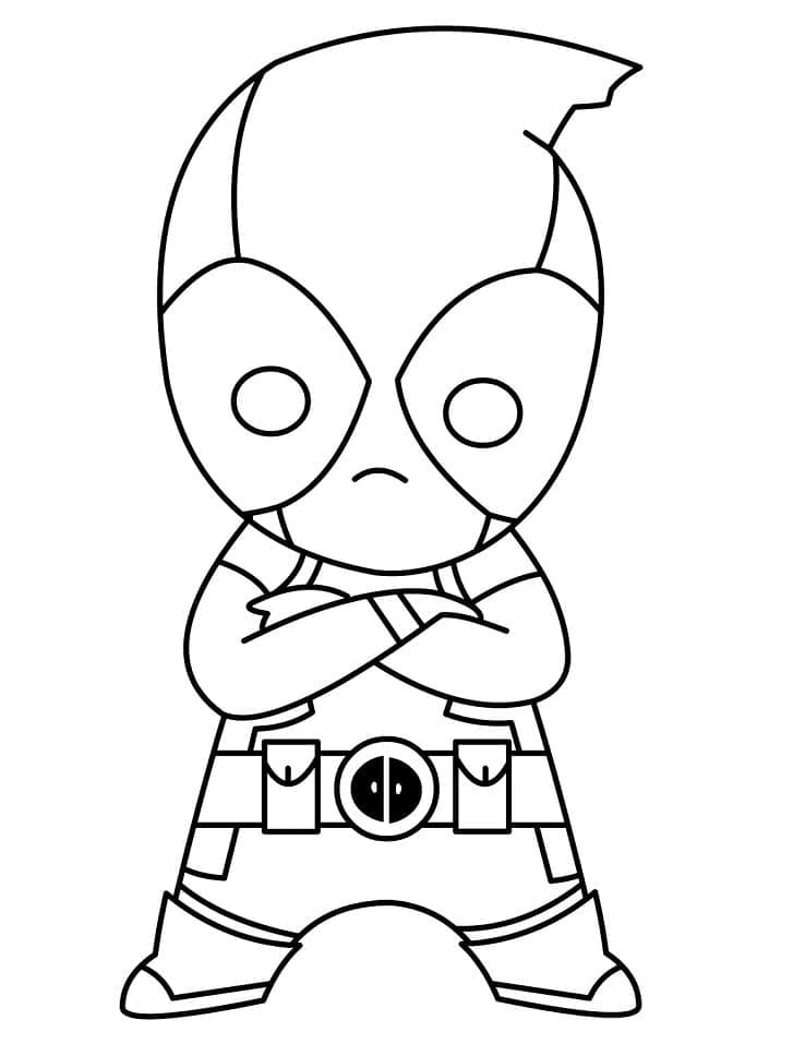 Dibujo gratuito Deadpool #197770 de la coleccion Superhéroes y Supervillanos para imprimir