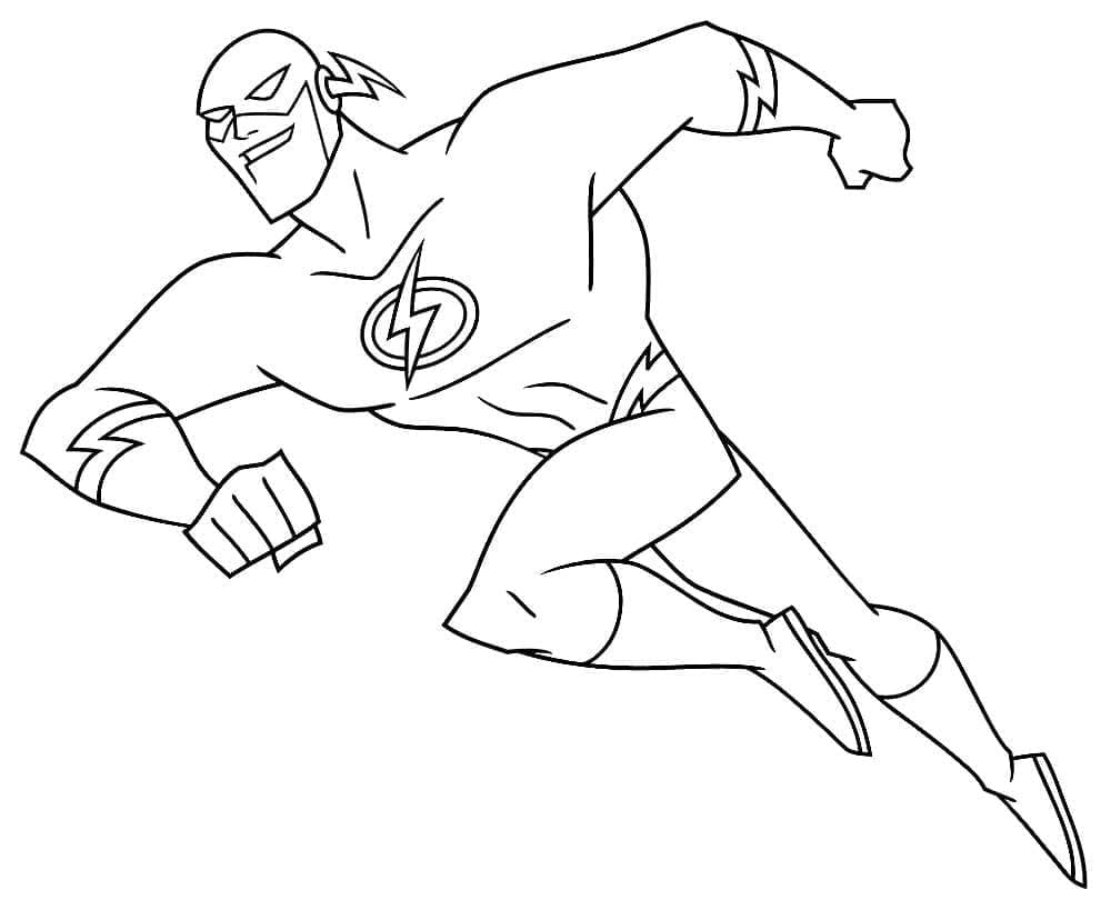 Dibujo gratuito Destello #195601 de la coleccion Superhéroes y Supervillanos para imprimir