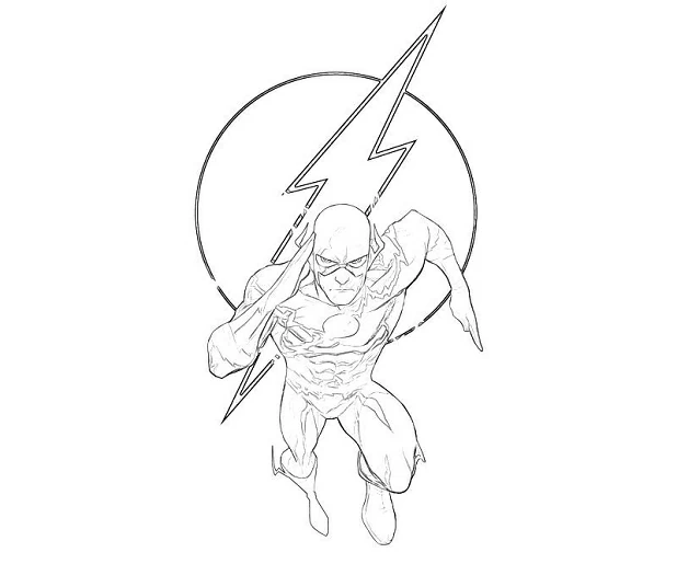 Dibujo gratuito Destello #83372 de la coleccion Superhéroes y Supervillanos para imprimir