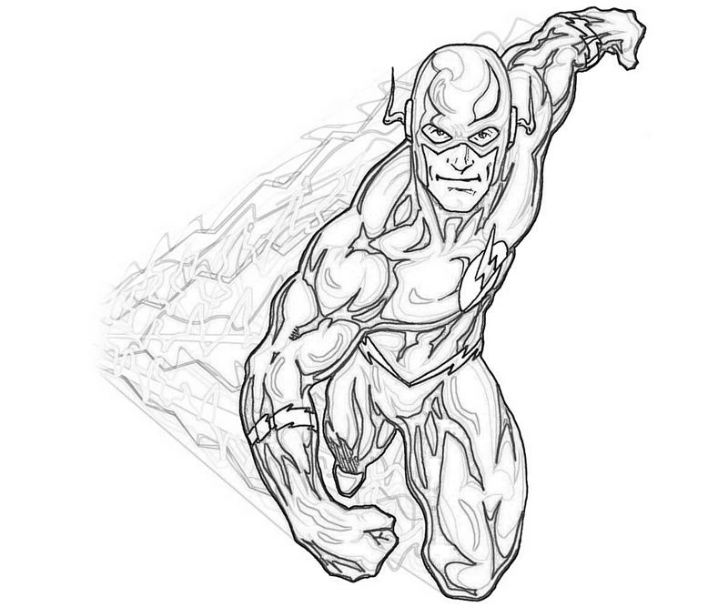 Dibujo gratuito Destello #83394 de la coleccion Superhéroes y Supervillanos para imprimir