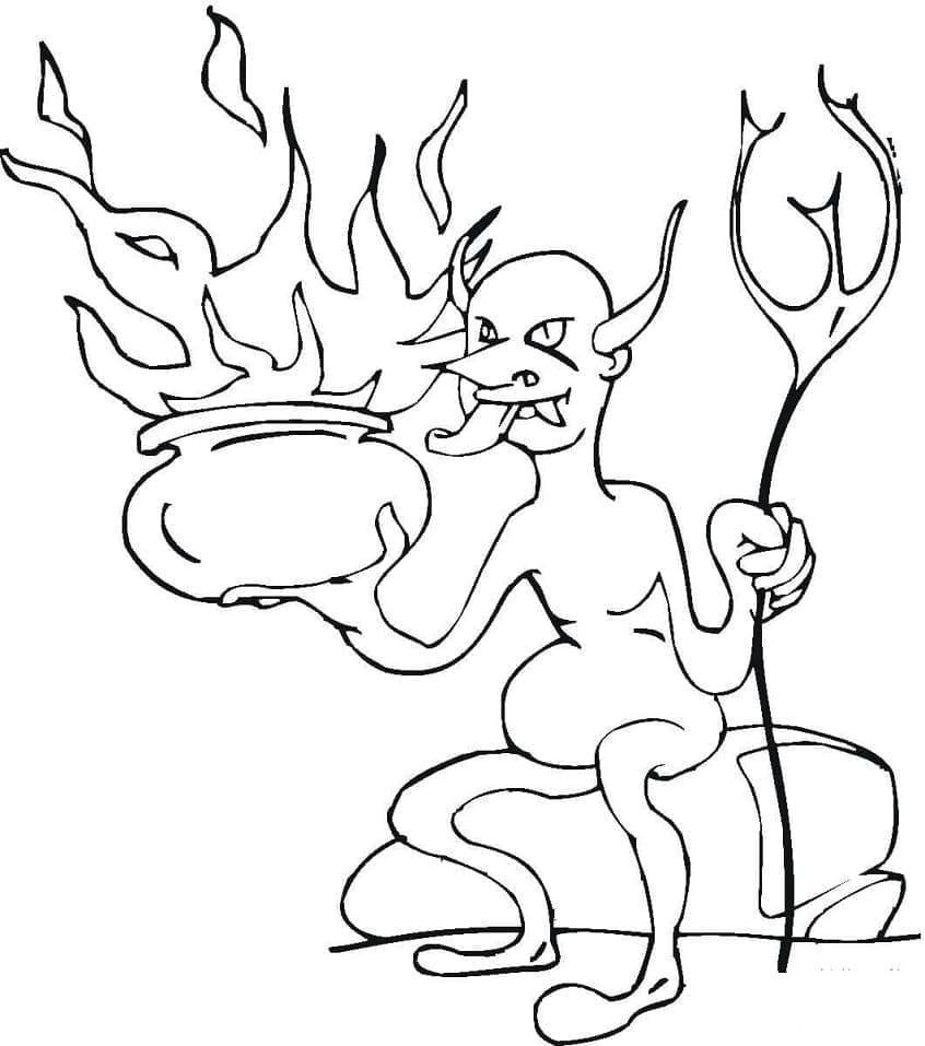 Dibujo gratuito Diablo #204132 de la coleccion Superhéroes y Supervillanos para imprimir