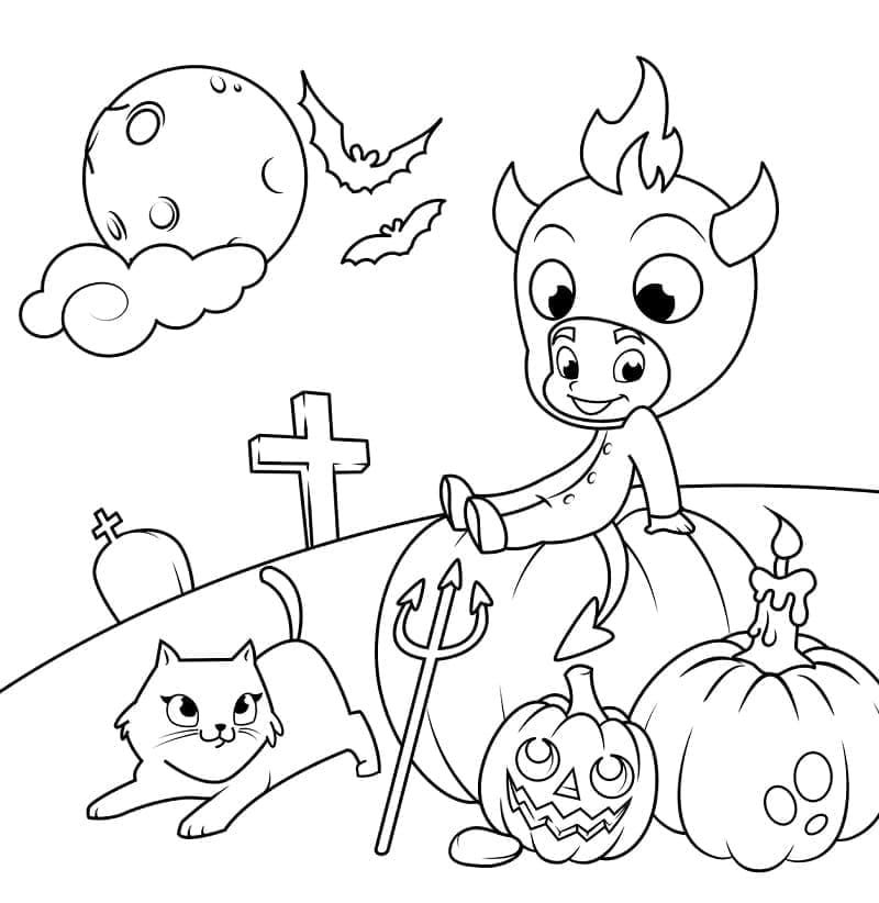 Dibujo gratuito Diablo #204172 de la coleccion Superhéroes y Supervillanos para imprimir