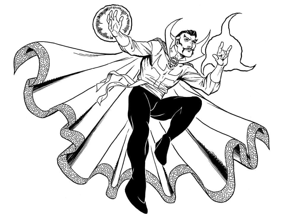 Dibujo gratuito Doctor Strange #211418 de la coleccion Superhéroes y Supervillanos para imprimir