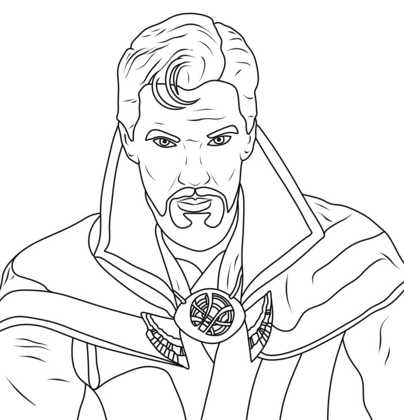 Dibujo para colorear: Doctor Strange (Superhéroes y Supervillanos) #211427 - Dibujos para Colorear e Imprimir Gratis