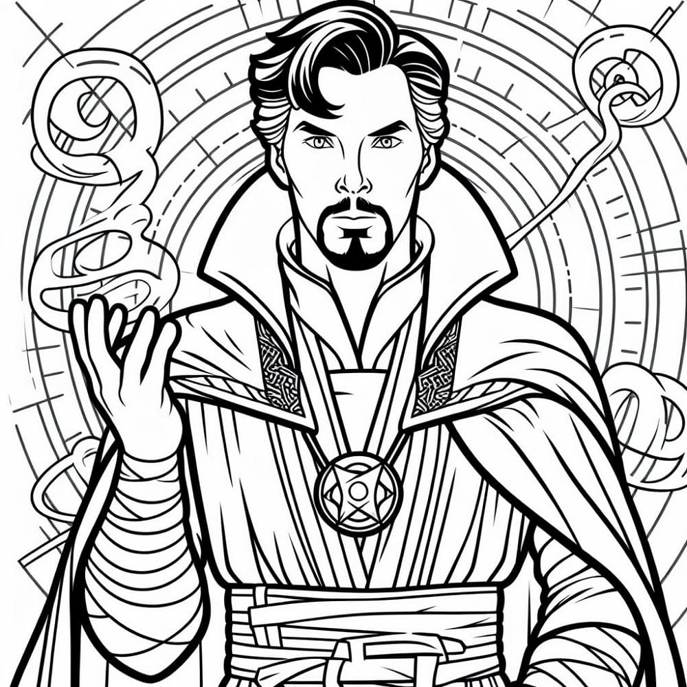 Dibujo gratuito Doctor Strange #211433 de la coleccion Superhéroes y Supervillanos para imprimir