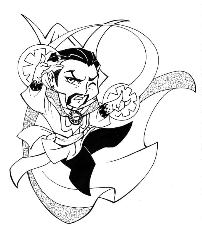 Dibujo gratuito Doctor Strange #211441 de la coleccion Superhéroes y Supervillanos para imprimir