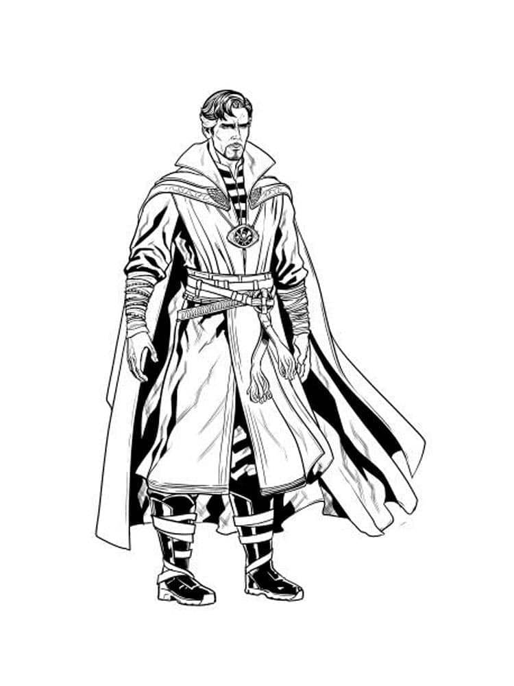 Dibujo gratuito Doctor Strange #211449 de la coleccion Superhéroes y Supervillanos para imprimir