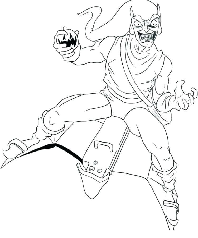 Dibujo para colorear: Duende Verde (Superhéroes y Supervillanos) #214041 - Dibujos para Colorear e Imprimir Gratis