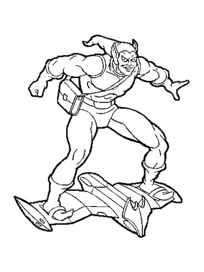 Dibujo para colorear: Duende Verde (Superhéroes y Supervillanos) #214056 - Dibujos para Colorear e Imprimir Gratis