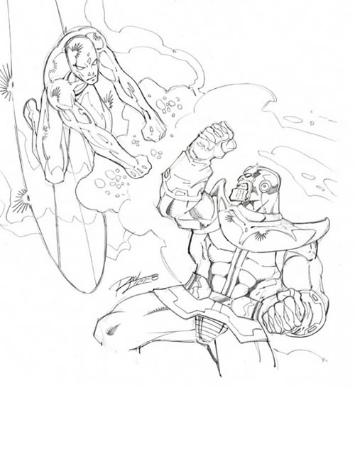 Dibujo para colorear: Estela Plateada (Superhéroes y Supervillanos) #81162 - Dibujos para Colorear e Imprimir Gratis