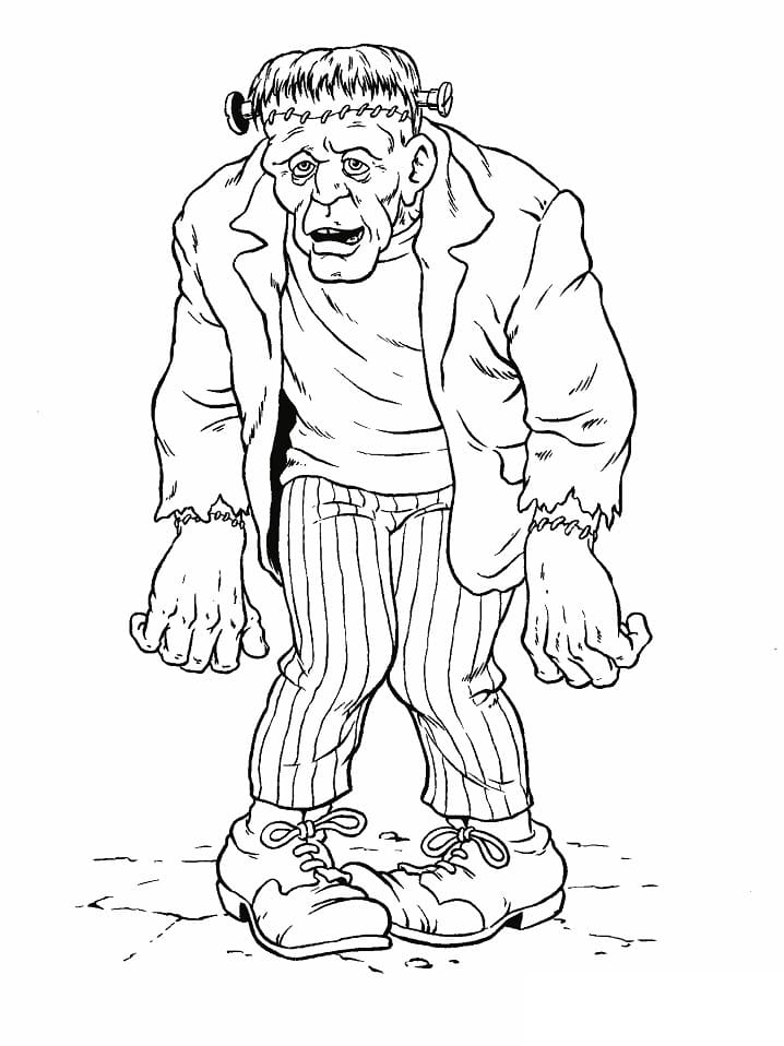 Dibujo gratuito Frankenstein #198963 de la coleccion Superhéroes y Supervillanos para imprimir