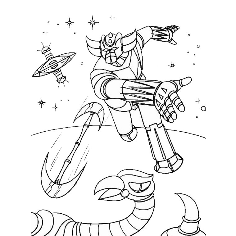 Dibujo gratuito Grendizer #77226 de la coleccion Superhéroes y Supervillanos para imprimir