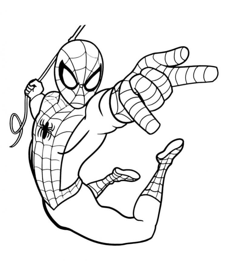 Dibujo gratuito Hombre Araña #176647 de la coleccion Superhéroes y Supervillanos para imprimir
