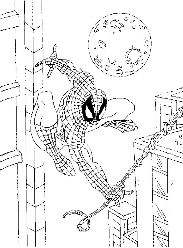 Dibujo para colorear: Hombre Araña (Superhéroes y Supervillanos) #78711 - Dibujos para Colorear e Imprimir Gratis