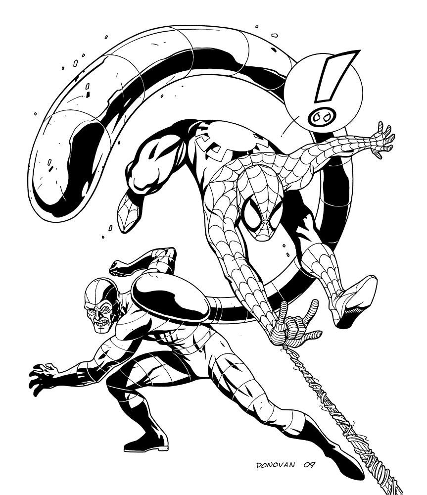 Dibujo gratuito Hombre Araña #78761 de la coleccion Superhéroes y Supervillanos para imprimir