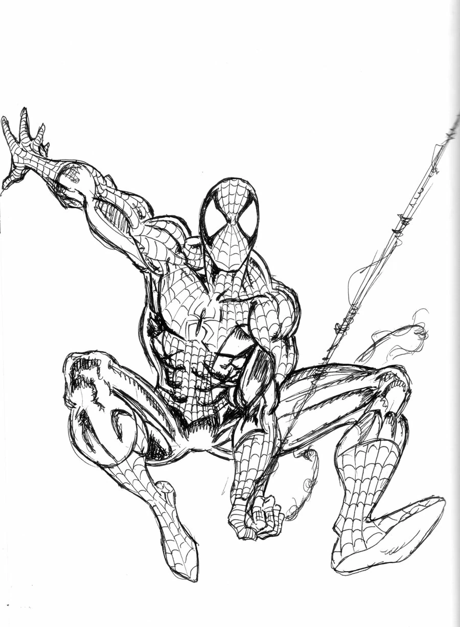 Dibujo para colorear: Hombre Araña (Superhéroes y Supervillanos) #78820 - Dibujos para Colorear e Imprimir Gratis