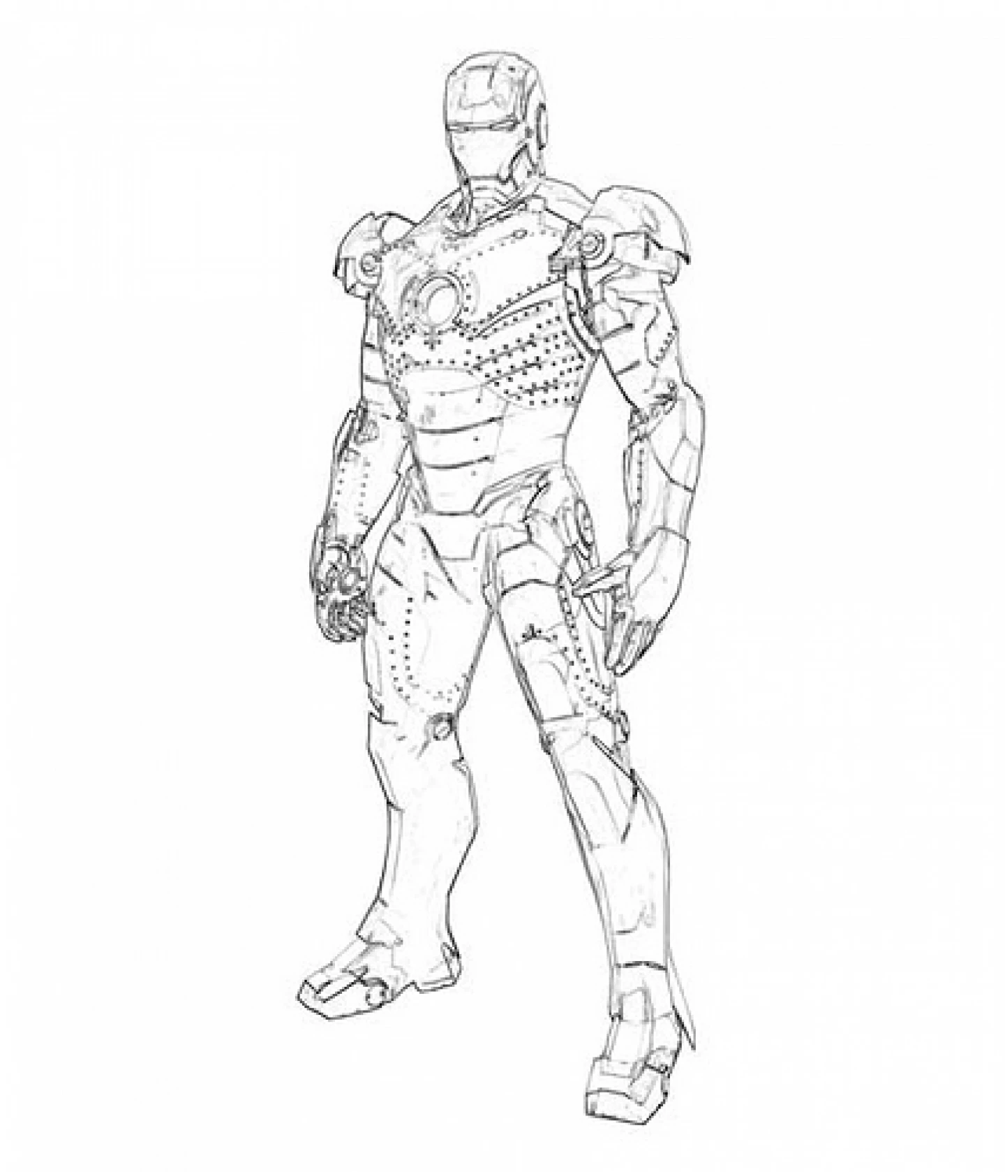 Dibujo para colorear: Hombre de Hierro (Superhéroes y Supervillanos) #80530 - Dibujos para Colorear e Imprimir Gratis