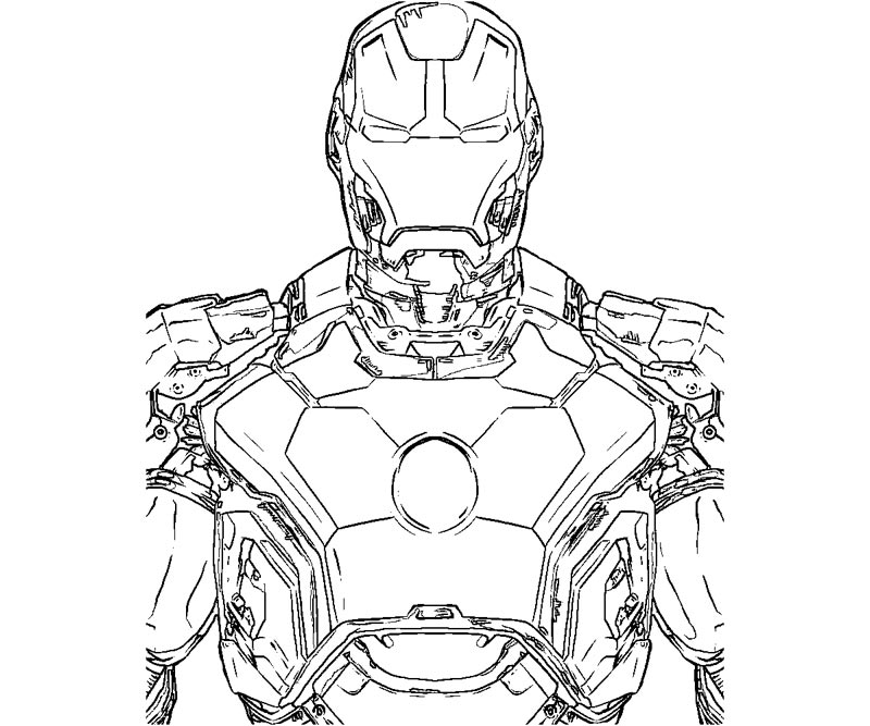 Dibujo para colorear: Hombre de Hierro (Superhéroes y Supervillanos) #80536 - Dibujos para Colorear e Imprimir Gratis