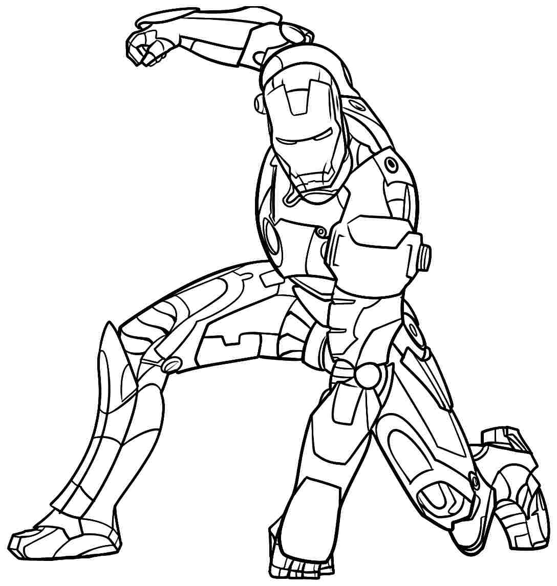 Dibujo para colorear: Hombre de Hierro (Superhéroes y Supervillanos) #80537 - Dibujos para Colorear e Imprimir Gratis