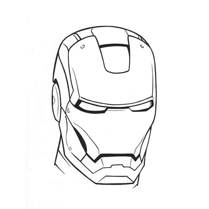 Dibujo para colorear: Hombre de Hierro (Superhéroes y Supervillanos) #80540 - Dibujos para Colorear e Imprimir Gratis