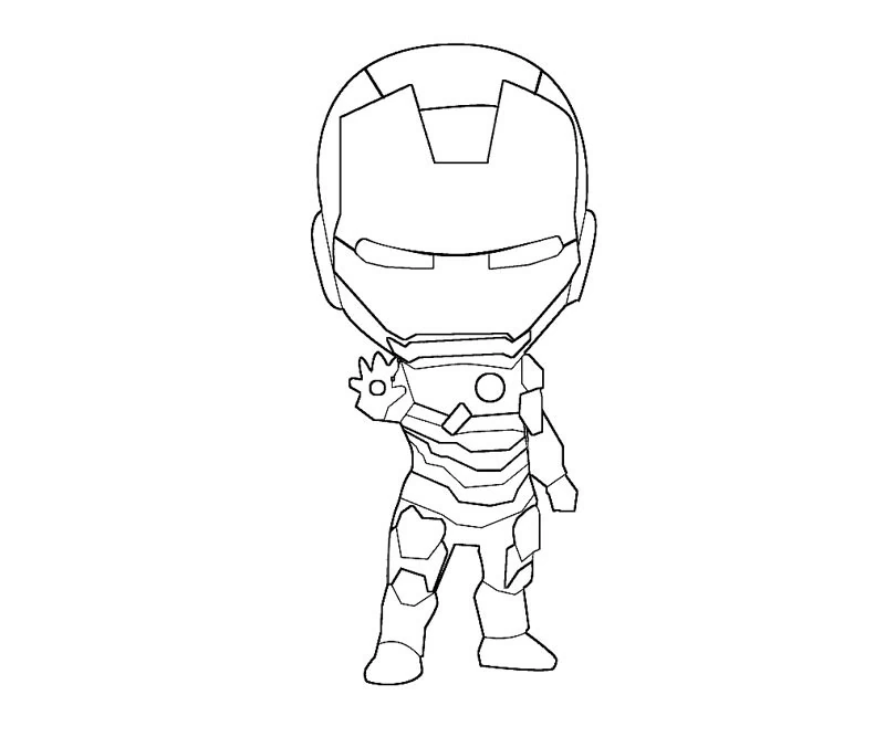 Dibujo para colorear: Hombre de Hierro (Superhéroes y Supervillanos) #80541 - Dibujos para Colorear e Imprimir Gratis