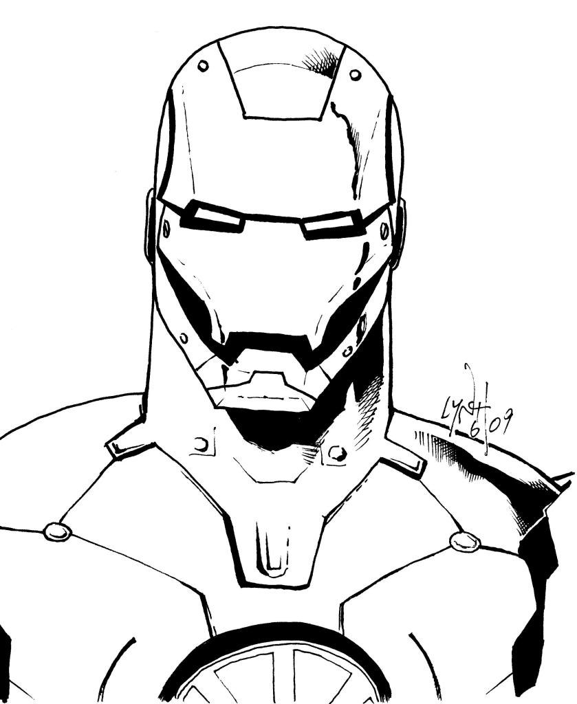Dibujo para colorear: Hombre de Hierro (Superhéroes y Supervillanos) #80551 - Dibujos para Colorear e Imprimir Gratis