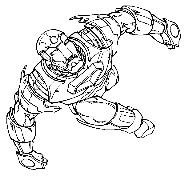 Dibujo para colorear: Hombre de Hierro (Superhéroes y Supervillanos) #80561 - Dibujos para Colorear e Imprimir Gratis
