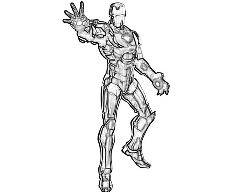 Dibujo para colorear: Hombre de Hierro (Superhéroes y Supervillanos) #80617 - Dibujos para Colorear e Imprimir Gratis