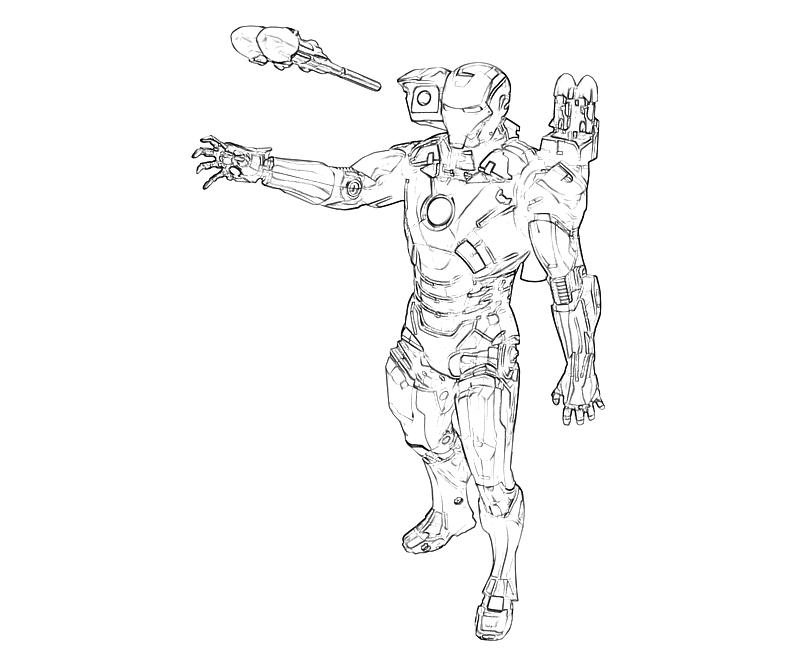 Dibujo gratuito Hombre de Hierro #80622 de la coleccion Superhéroes y Supervillanos para imprimir