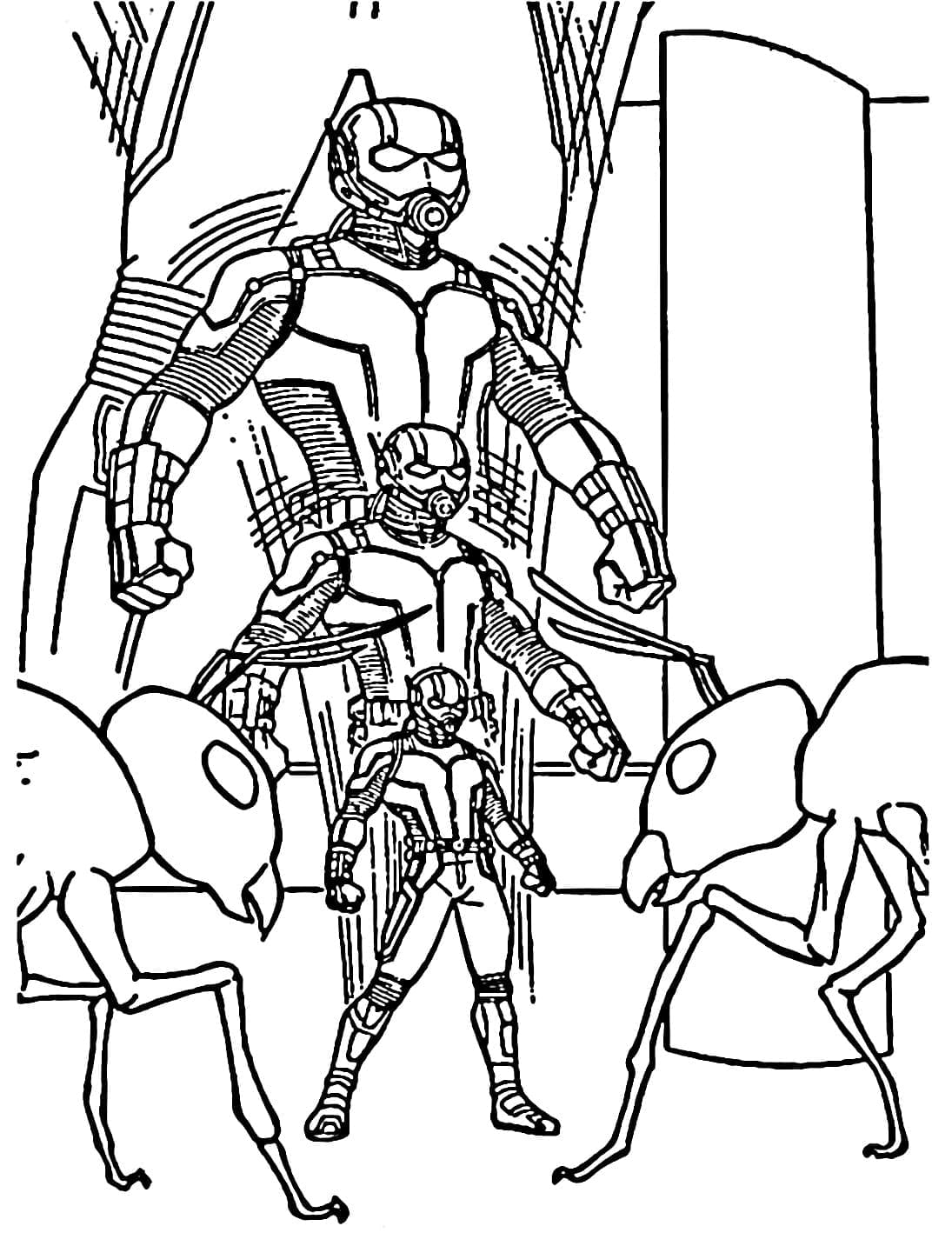 Dibujo gratuito Hombre Hormiga #206497 de la coleccion Superhéroes y Supervillanos para imprimir