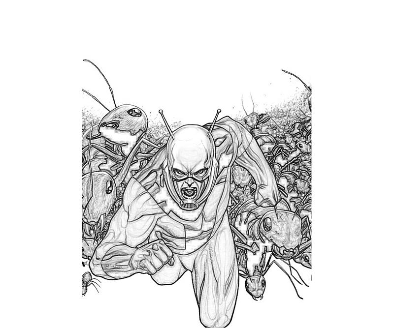 Dibujo gratuito Hombre Hormiga #77679 de la coleccion Superhéroes y Supervillanos para imprimir