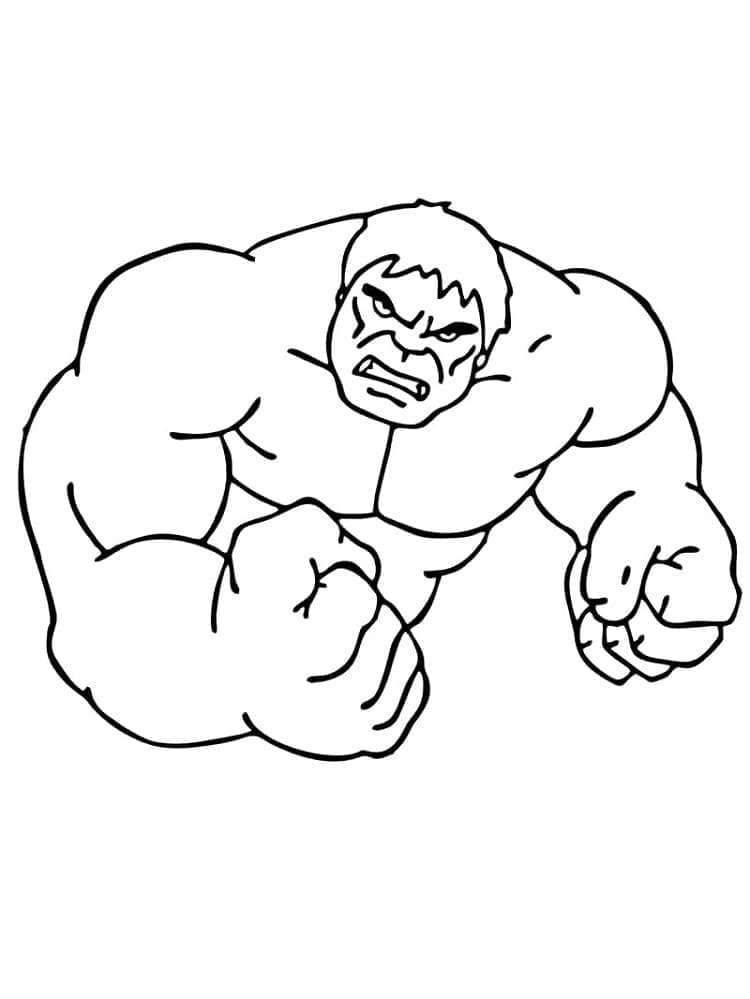 Dibujo gratuito Hulk #177314 de la coleccion Superhéroes y Supervillanos para imprimir