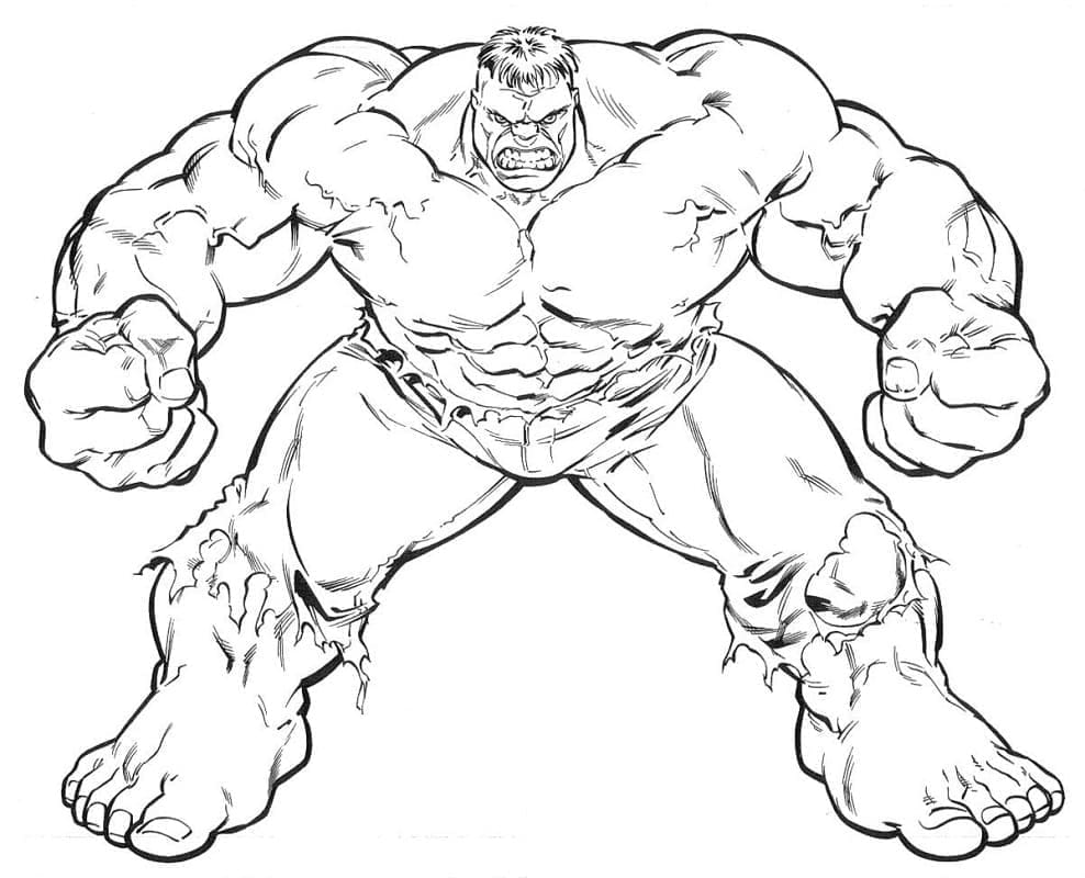 Dibujo gratuito Hulk #177315 de la coleccion Superhéroes y Supervillanos para imprimir