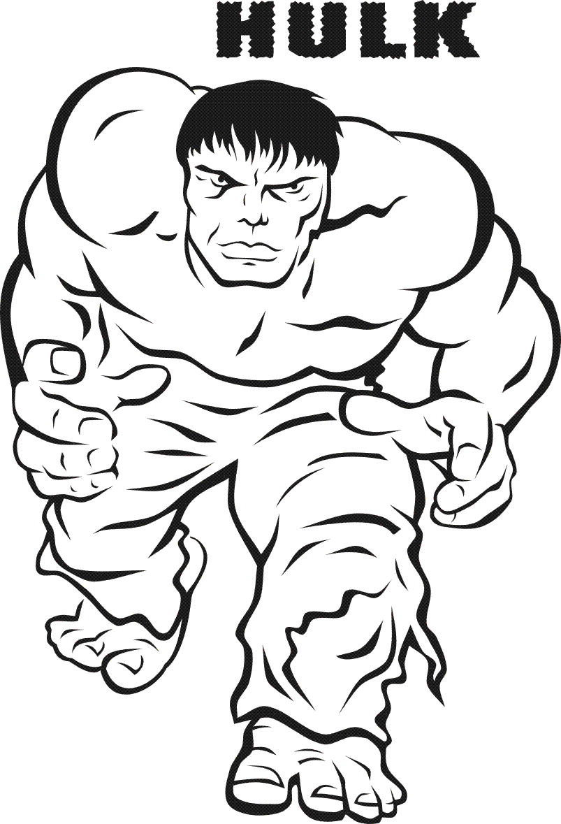 Dibujo para colorear: Hulk (Superhéroes y Supervillanos) #79005 - Dibujos para Colorear e Imprimir Gratis