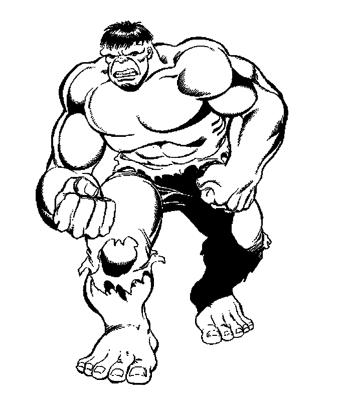 Dibujo para colorear: Hulk (Superhéroes y Supervillanos) #79009 - Dibujos para Colorear e Imprimir Gratis