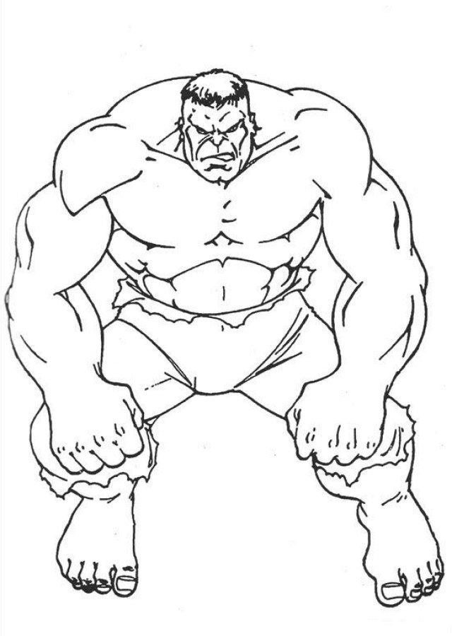 Dibujo para colorear: Hulk (Superhéroes y Supervillanos) #79010 - Dibujos para Colorear e Imprimir Gratis